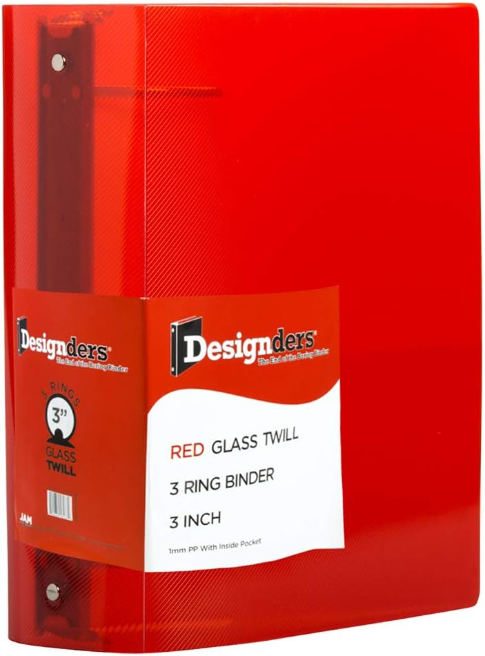 3-Inch 3-Ring Binder for College — Heavy Duty for University Students