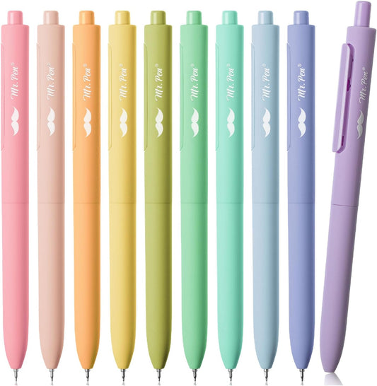 Gel Pens for Kids — 10-Pack Assorted Colors, Smooth Write for School