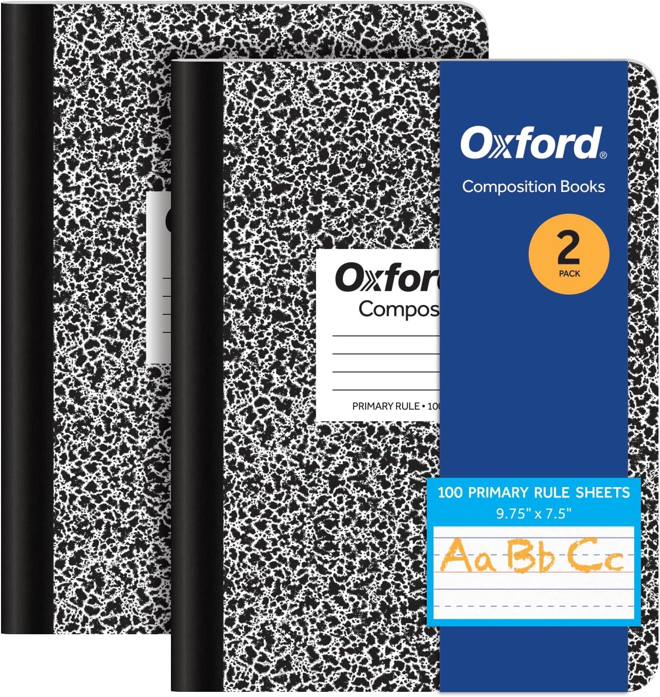 Wide Ruled Composition Notebooks — 2-Pack for Grade 2, 3 & 4 Students