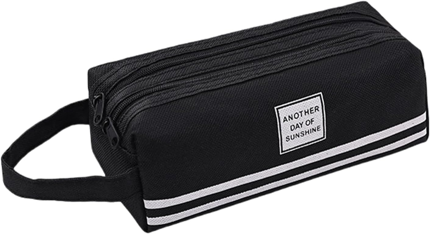 Large Capacity Pencil Case for Kids — Double Zipper for Grade 2, 3 & 4