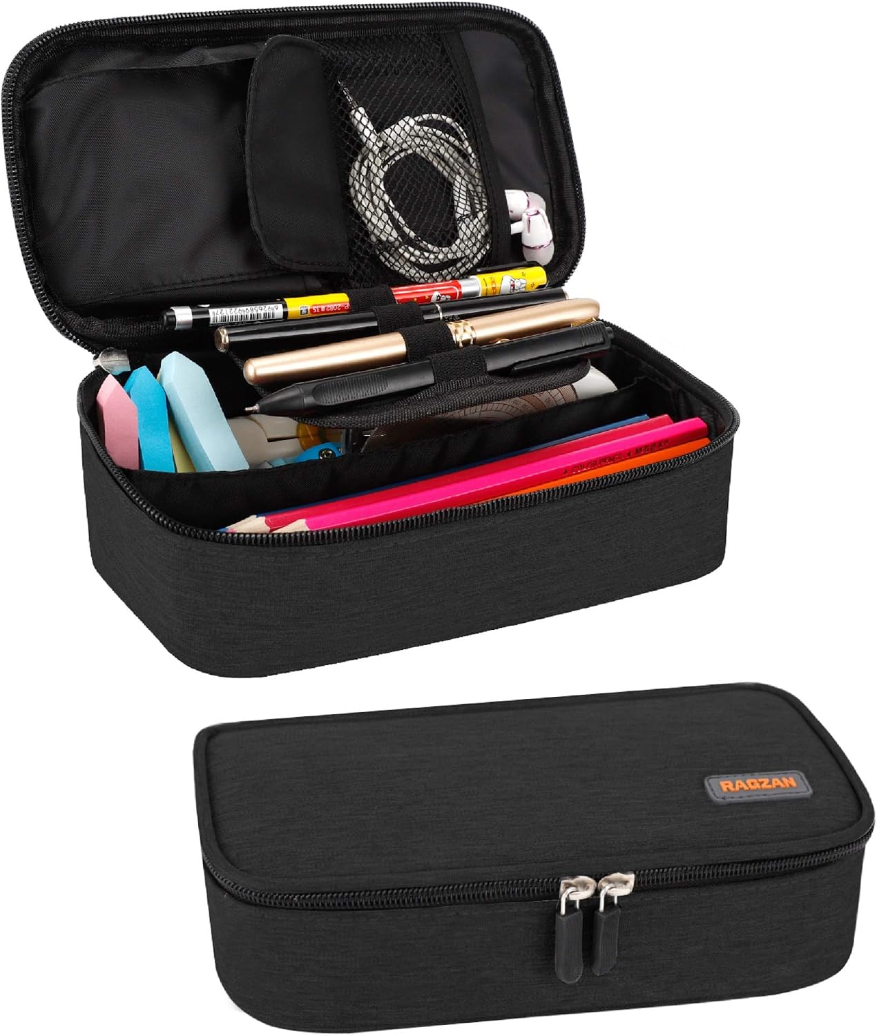 Multi-Compartment Pencil Case — Large Capacity for Grade 5–8 Students