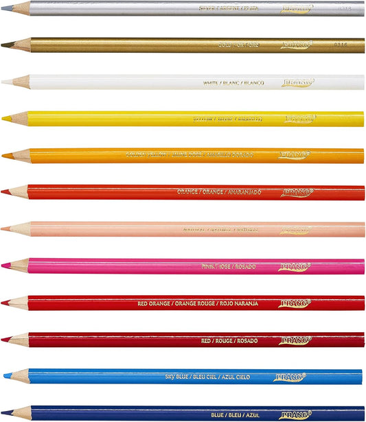Colored Pencils for Students — 24 Colors, Pre-Sharpened for School & Art